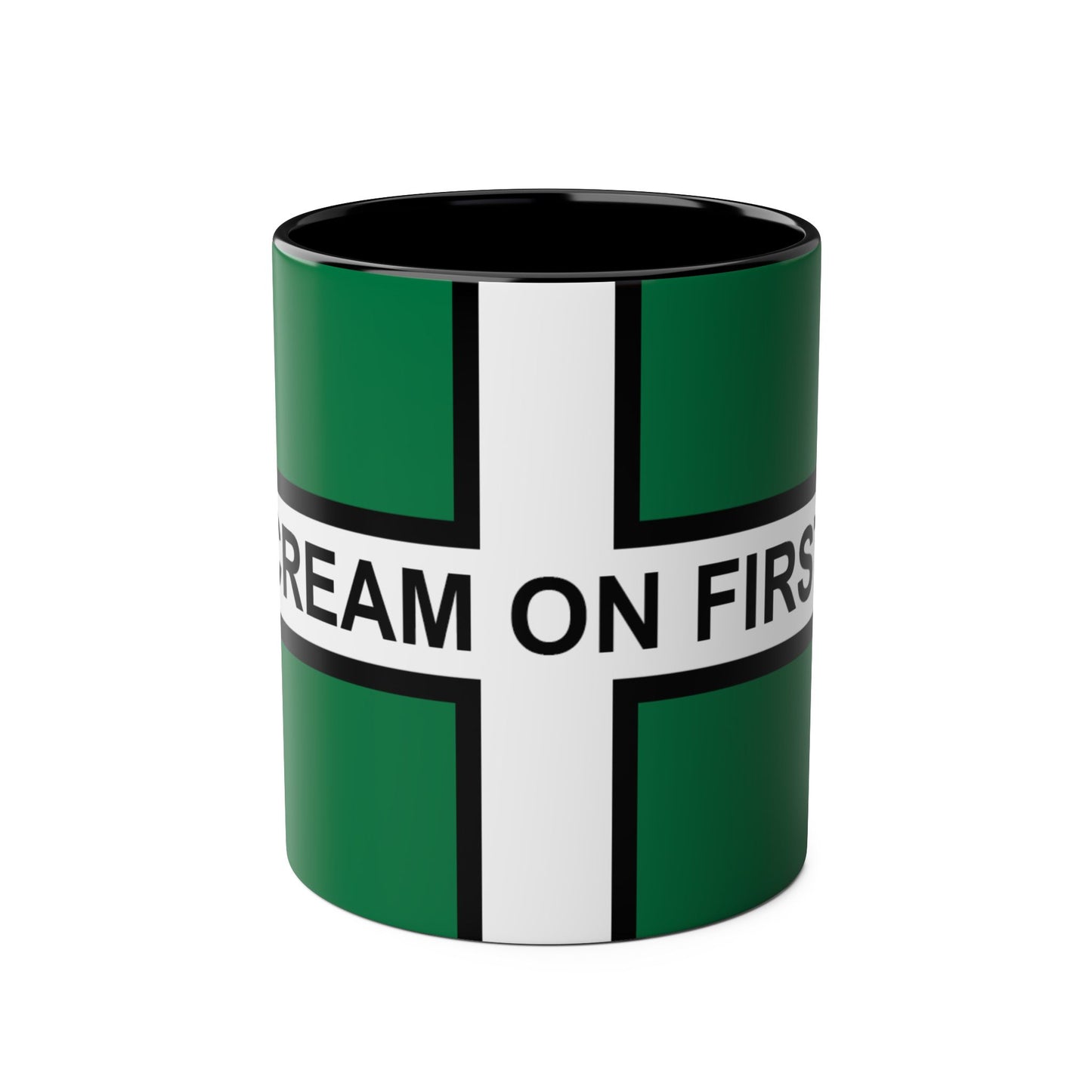 CREAM ON FIRST MUG